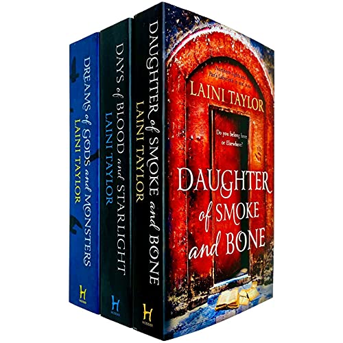 Daughter of Smoke and Bone Trilogy Series 3 Books Collection Set by Laini Taylor (Daughter of Smoke and Bone, Days of Blood and Starlight & Dreams of Gods and Monsters)