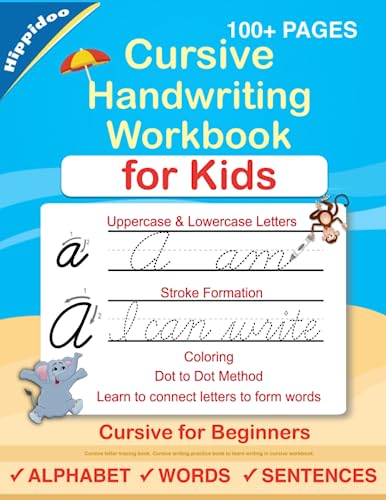 Cursive Handwriting Workbook For Kids: Cursive for beginners workbook. Cursive letter tracing book. Cursive writing practice book to learn writing in ... Cursive Handwriting Workbooks, Band 1)