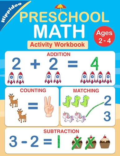 Preschool Math Workbook: Number Tracing, Addition and Subtraction math workbook for toddlers ages 2-4 and pre k von Independently Published