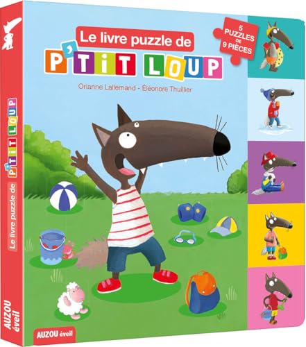 Le livre puzzle de P'tit Loup: 5 puzzles de 9 pièces