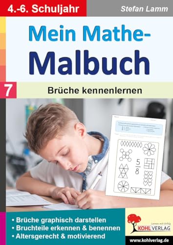 Mein Mathe-Malbuch / Band 7: Brüche kennenlernen von Kohl Verlag