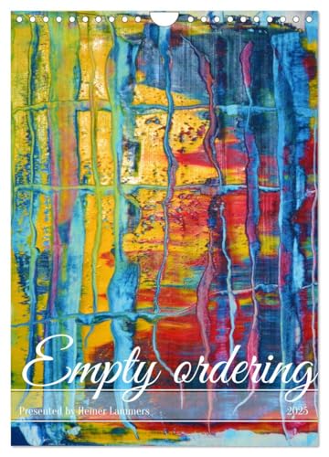 Empty ordering (Wall Calendar 2025 DIN A4 Portrait), CALVENDO 12 Month Wall Calendar von CALVENDO