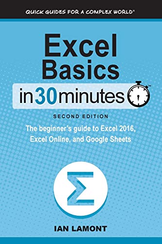 Excel Basics In 30 Minutes (2nd Edition): The quick guide to Microsoft Excel and Google Sheets: The beginner's guide to Microsoft Excel and Google Sheets