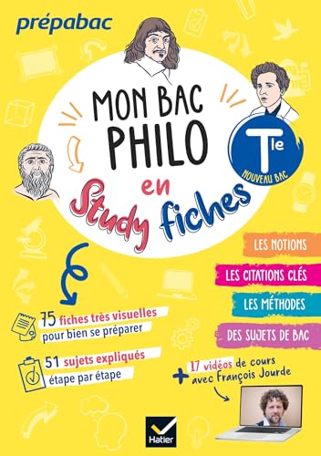Mon bac philo en studyfiches - Tle générale - Bac 2025: fiches & sujets visuels, pour réviser facilement von HATIER