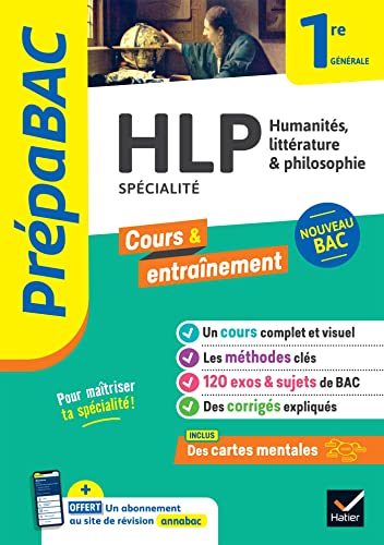 Prépabac - HLP 1re générale (spécialité): cours, méthodes & entraînement (programme de Première) von HATIER