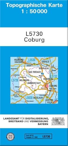 TK50 L5730 Coburg: Topographische Karte 1:50000 (TK50 Topographische Karte 1:50000 Bayern)