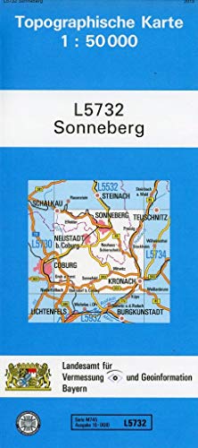TK50 L5732 Sonneberg: Topographische Karte 1:50000 (TK50 Topographische Karte 1:50000 Bayern)