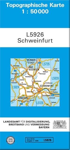 TK50 L5926 Schweinfurt: Topographische Karte 1:50000 (TK50 Topographische Karte 1:50000 Bayern)