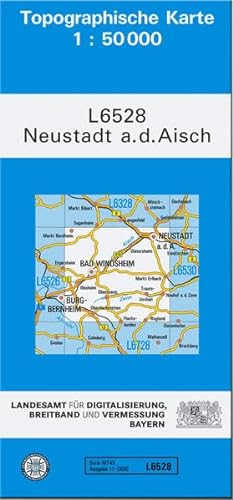 TK50 L6528 Neustadt a.d.Aisch: Topographische Karte 1:50000 (TK50 Topographische Karte 1:50000 Bayern)