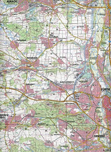 TK50 L6928 Wassertrüdingen: Topographische Karte 1:50000 (TK50 Topographische Karte 1:50000 Bayern)