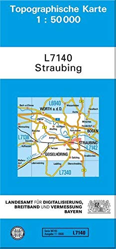 TK50 L7140 Straubing: Topographische Karte 1:50000 (TK50 Topographische Karte 1:50000 Bayern) von Landesamt für Digitalisierung, Breitband und Vermessung, Bayern