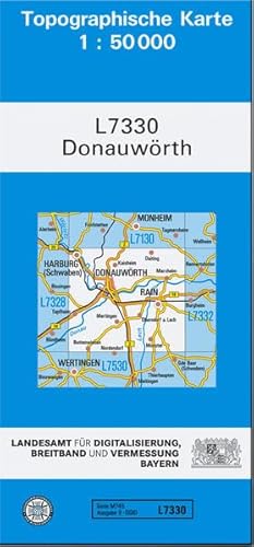 TK50 L7330 Donauwörth: Topographische Karte 1:50000 (TK50 Topographische Karte 1:50000 Bayern)