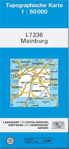TK50 L7336 Mainburg: Topographische Karte 1:50000 (TK50 Topographische Karte 1:50000 Bayern) von Landesamt für Digitalisierung, Breitband und Vermessung, Bayern