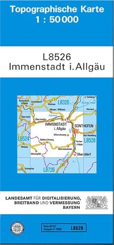TK50 L8526 Immenstadt i.Allgäu: Topographische Karte 1:50000 (TK50 Topographische Karte 1:50000 Bayern)