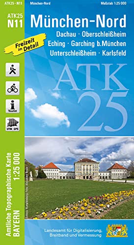 ATK25-N11 München-Nord (Amtliche Topographische Karte 1:25000): Dachau, Oberschleißheim, Eching, Garching b.München, Unterschleißheim, Karlsfeld, ... Amtliche Topographische Karte 1:25000 Bayern) ATK25-N11 München-Nord (Amtliche Topographische Karte 1:25000): Dachau, Oberschleißheim, Eching, Garching b.München, Unterschleißheim, Karlsfeld, ... Amtliche Topographische Karte 1:25000 Bayern)