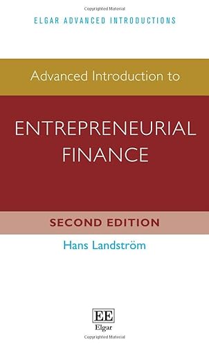 Advanced Introduction to Entrepreneurial Finance (Elgar Advanced Introductions) von Edward Elgar Publishing Ltd