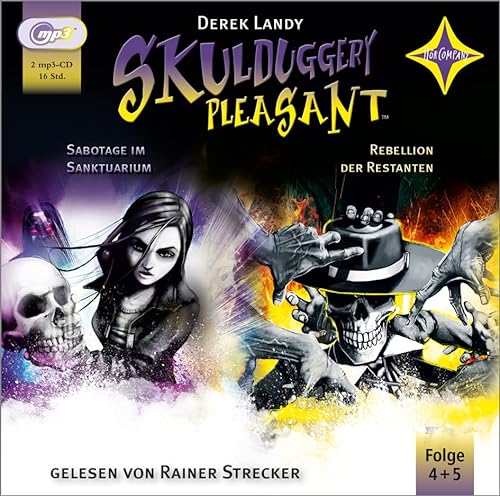 Skulduggery Pleasant - Folge 4+5: Sabotage im Sanktuarium + Rebellion der Restanten. Gelesen von Rainer Strecker, 2 MP3-CDs, 960 Min. (Skulduggery Pleasant, 4+5) von Hörcompany