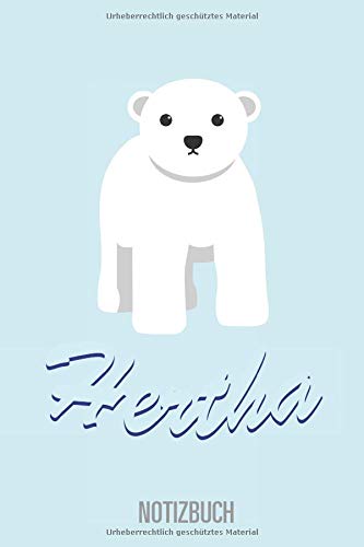 HERTHA - NOTIZBUCH: Liniertes, leeres Notizbuch für alle Berliner Eisbär-Baby-Freunde - Format: 6x9 Zoll, 110 Seiten von Independently published