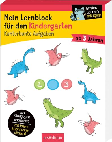 Mein Lernblock für den Kindergarten – Kunterbunte Aufgaben: Übungen und Rätsel als Vorbereitung auf die Vorschule. Von Pädagogen entwickelt – mit tollen Belohnungsstickern – ab 3 Jahren Mein Lernblock für den Kindergarten – Kunterbunte Aufgaben: Übungen und Rätsel als Vorbereitung auf die Vorschule. Von Pädagogen entwickelt – mit tollen Belohnungsstickern – ab 3 Jahren