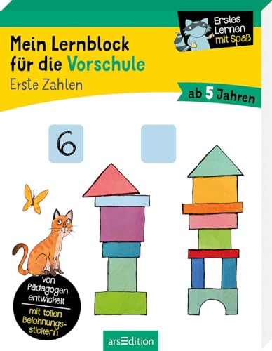 Mein Lernblock für die Vorschule – Erste Zahlen: Übungen und Rätsel für Kindergarten- und Vorschulkinder. Von Pädagogen entwickelt – mit tollen Belohnungsstickern – ab 5 Jahren Mein Lernblock für die Vorschule – Erste Zahlen: Übungen und Rätsel für Kindergarten- und Vorschulkinder. Von Pädagogen entwickelt – mit tollen Belohnungsstickern – ab 5 Jahren