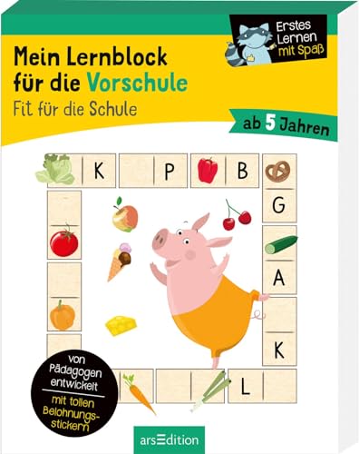 Mein Lernblock für die Vorschule – Fit für die Schule: Übungen und Rätsel für Kindergarten- und Vorschulkinder. Von Pädagogen entwickelt – mit tollen Belohnungsstickern – ab 5 Jahren Mein Lernblock für die Vorschule – Fit für die Schule: Übungen und Rätsel für Kindergarten- und Vorschulkinder. Von Pädagogen entwickelt – mit tollen Belohnungsstickern – ab 5 Jahren