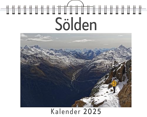 Sölden - (Wandkalender 2025, Kalender DIN A4 quer, Monatskalender im Querformat mit Kalendarium, das perfekte Geschenk) von FlipFlop