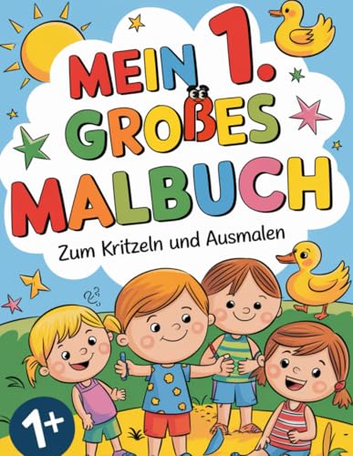 Mein 1. großes Malbuch zum Kritzeln und Ausmalen – mit großen und einfachen Motiven für Jungen & Mädchen – zur Förderung der Motorik & Kreativität – inkl. Kritzelmotiven für Weihnachten und Ostern Mein 1. großes Malbuch zum Kritzeln und Ausmalen – mit großen und einfachen Motiven für Jungen & Mädchen – zur Förderung der Motorik & Kreativität – inkl. Kritzelmotiven für Weihnachten und Ostern