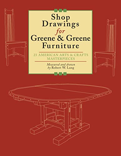 Shop Drawings for Greene & Greene Furniture: 23 American Arts & Crafts Masterpieces