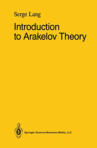 Introduction to Arakelov Theory von Springer