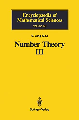 Number Theory Iii: Diophantine Geometry von Springer