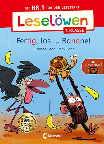 Leselöwen 1. Klasse - Jim ist mies drauf - Fertig, los ... Banane!: Die Nr.1 für den Lesestart - Der beliebte Bilderbuch-Character Jim als Erstlesebuch für Kinder ab 6 Jahren Leselöwen 1. Klasse - Jim ist mies drauf - Fertig, los ... Banane!: Die Nr.1 für den Lesestart - Der beliebte Bilderbuch-Character Jim als Erstlesebuch für Kinder ab 6 Jahren