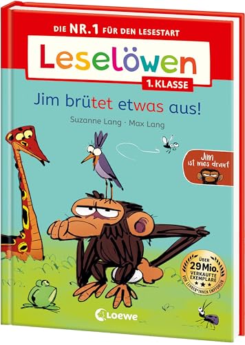Leselöwen 1. Klasse - Jim ist mies drauf - Jim brütet etwas aus!: Die Nr. 1 für den Lesestart - Mit Leselernschrift ABeZeh - Erstlesebuch für Kinder ab 6 Jahren Leselöwen 1. Klasse - Jim ist mies drauf - Jim brütet etwas aus!: Die Nr. 1 für den Lesestart - Mit Leselernschrift ABeZeh - Erstlesebuch für Kinder ab 6 Jahren