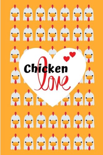 Chicken Love: Notizbuch für Hühnerhalter inkl. Bestandsregister und Eierkalender | A5 kompakt | 108 Seiten - orange
