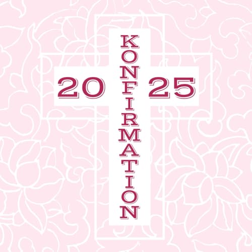 Meine Konfirmation: Gästebuch - Erinnerungsbuch zum Eintragen von Glückwünschen an den Konfirmand / Konfirmandin | Geschenkbücher | Kreuz rosa von Independently published