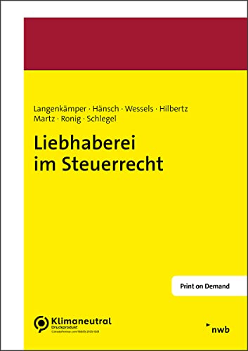 Liebhaberei im Steuerrecht von NWB Verlag