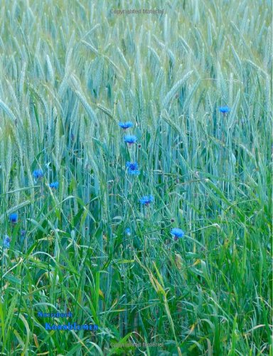 Notizbuch Kornblumen: Letter (ca. A4), kariert und liniert in einem, 100 Seiten von CreateSpace Independent Publishing Platform