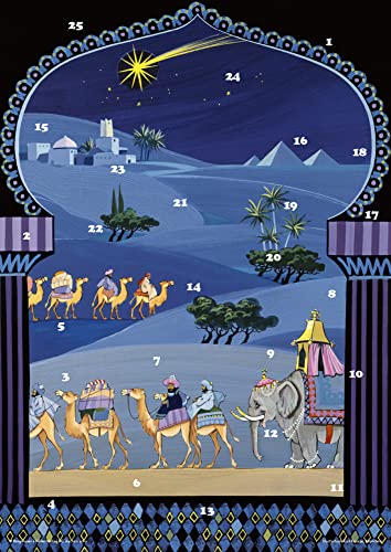 Die Karawane der Könige: Fensterbild-Adventskalender mit Begleitheft: Fensterbild-Adventskalender mit Begleitbuch von Bergmoser u. Höller AG