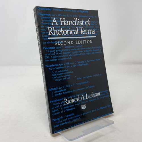 A Handlist of Rhetorical Terms von University of California Press