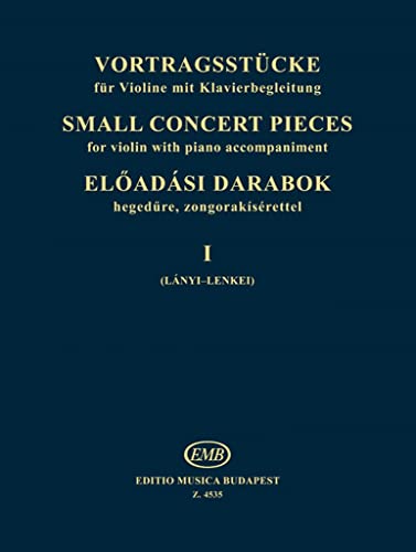 SMALL CONCERT PIECES 1 SMALL CONCERT PIECES 1 von Editio Musica Budapest