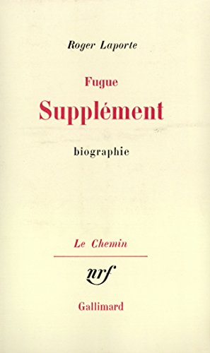 Fugue. Supplément: Biographie von GALLIMARD