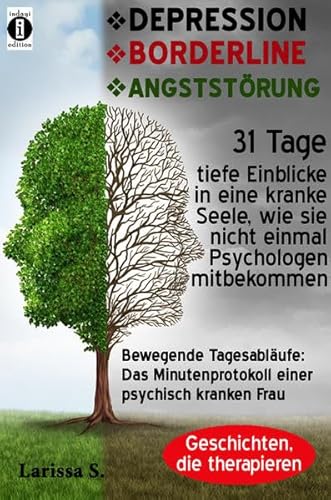 DEPRESSION - BORDERLINE - ANGSTSTÖRUNG. Bewegende Tagesabläufe: Das Minutenprotokoll einer psychisch kranken Frau: 31 Tage tiefe Einblicke in eine ... wie es nicht einmal Psychologen mitbekommen