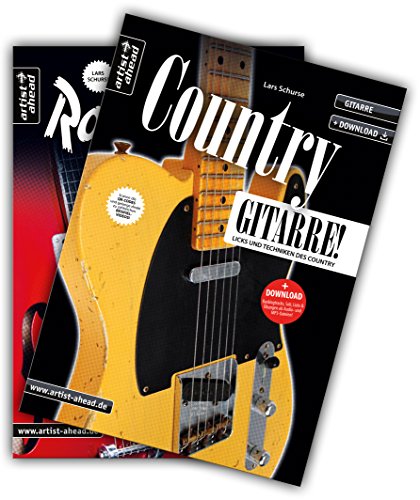 Country-Gitarre & Rockabilly-Gitarre-Set: Licks und Techniken des Country & Rockabilly (inkl. Download). Lehrbuch für Gitarre. Musiknoten.