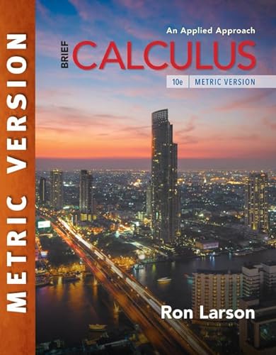 Calculus: An Applied Approach, Brief, International Metric Edition von Brooks Cole