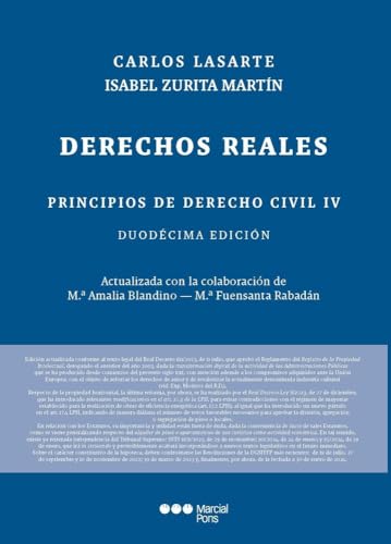 Principios de Derecho Civil. Tomo IV: Tomo IV. Derechos reales 12.ª ed. (Manuales Universitarios)