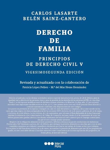 Principios de Derecho Civil. Tomo V: Tomo V. Derecho de familia 22.ª ed. (Manuales Universitarios) von Marcial Pons Ediciones Jurídicas y Sociales, S.A.
