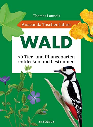 Anaconda Taschenführer Wald - 70 Tier- und Pflanzenarten entdecken und bestimmen: Insekten, Pilze, Bäume, Vögel und Pflanzen. Der handliche Naturführer, mit Daumenregister von Anaconda Verlag