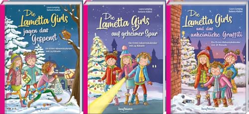 Die Lametta-Girls: 3 Krimi-Adventskalender im Set + 1 exklusives Postkartenset