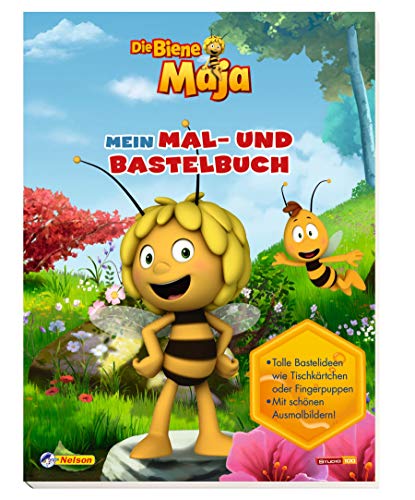 Die Biene Maja: Mein Mal- und Bastelbuch: Tolle Bastelideen. Mit schönen Ausmalbildern.
