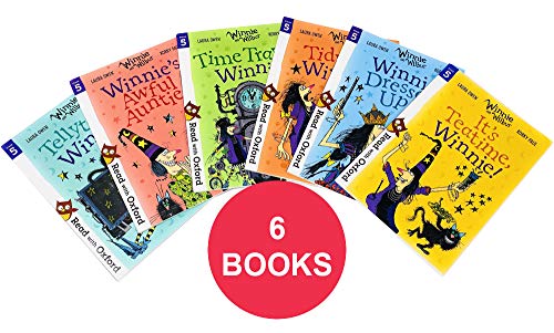Read With Oxford: Winnie and Wilbur 6 Books Collection Set Level Stage 5 (Age 5 - 7) (It's Teatime, Dresses Up, Tidy Up, Time Travel, Awful Auntie & Tellytastic) von OUP Oxford