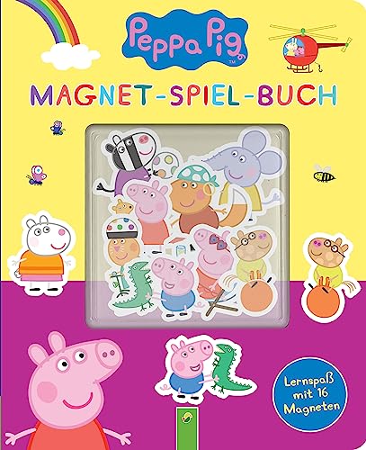 Peppa Pig Magnet-Spiel-Buch: Kreativer Lernspaß mit 16 Magneten für Kinder ab 4 Jahren von Schwager und Steinlein